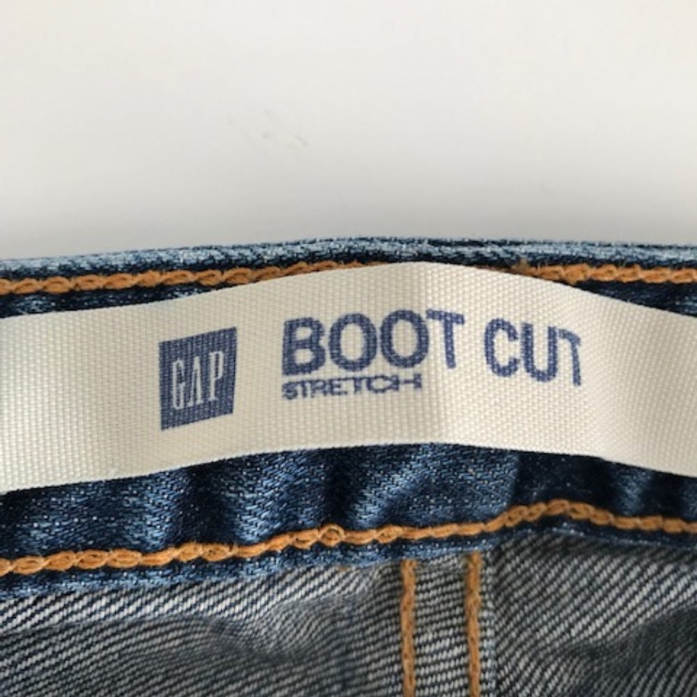 Gap Distressed Boot Cut Stretch Jeans - size 10 - Picture 8 of 8